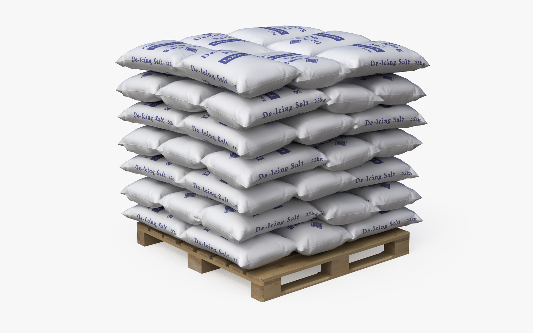 Pallet salt bags 3D TurboSquid 1570445