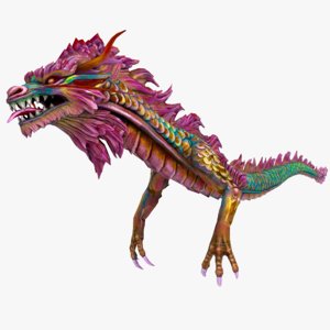 dragon rigging 3D model