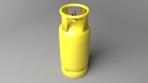 3D liquefied petroleum gas cylinder