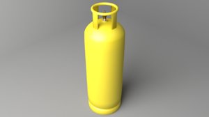liquefied petroleum gas cylinder 3D model