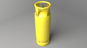 liquefied petroleum gas cylinder 3D