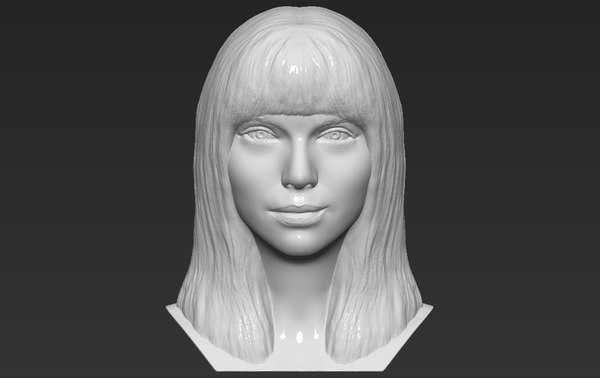 taylor swift bust printing 3D model