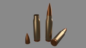 3D bullet model