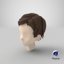 3D stylized hair mannequin model