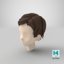 3D stylized hair mannequin model