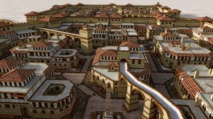 ancient town historic 3D