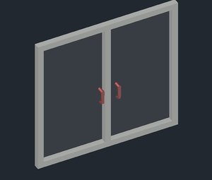 simple window 3D model