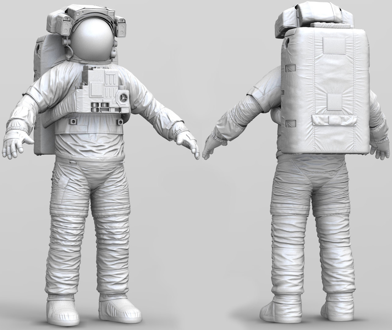 3D zbrush extravehicular mobility unit model - TurboSquid 1570536