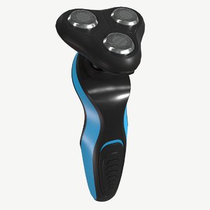 low-poly electric shaver 3D model