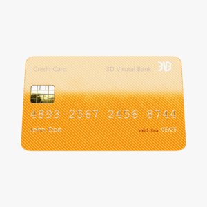 3D credit card model