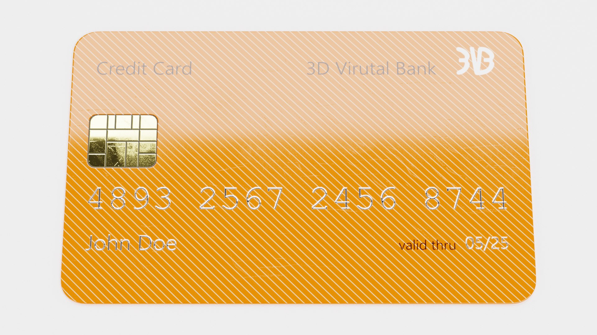 3D credit card model - TurboSquid 1571979