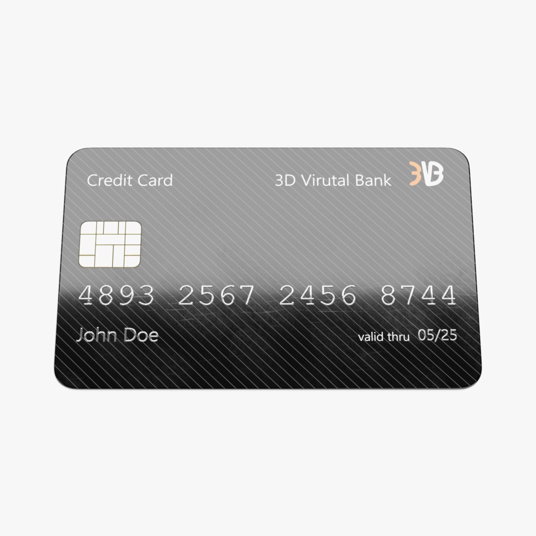 3D model credit card 5 - TurboSquid 1571985