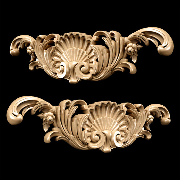 3D 30 classical wood carving - TurboSquid 1572043