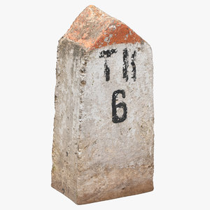 concrete sign 01 3D