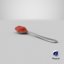 3D steel spoon paprika model