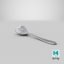 3D steel spoon flour model