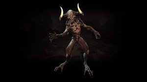 3D model character little demon