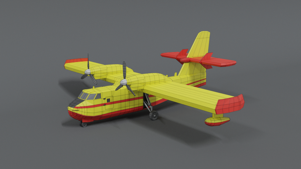 3D canadair cl 215 model - TurboSquid 1572307