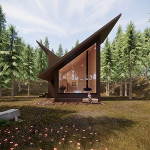 forest house 3D model