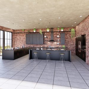 create kitchen revit parametric 3D model