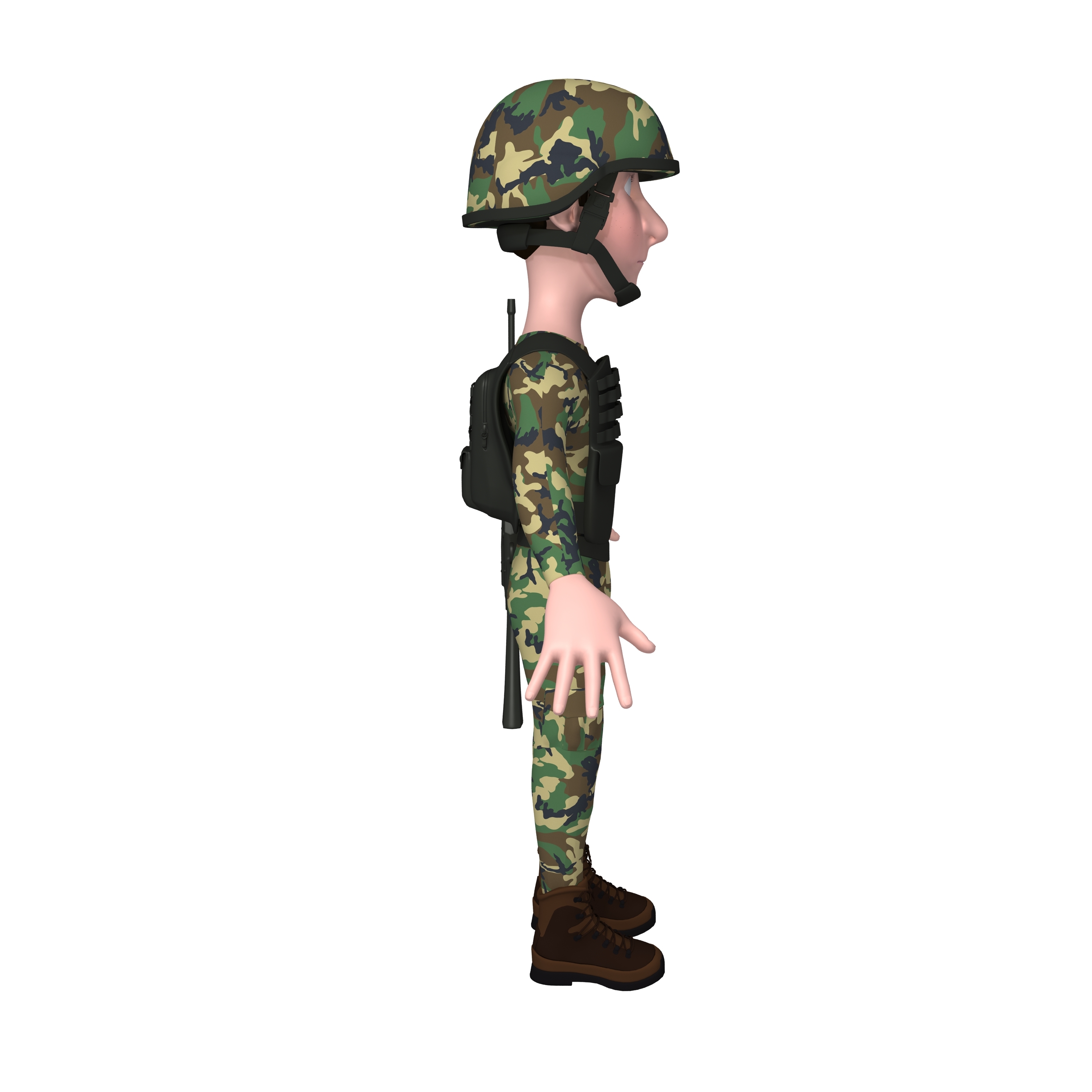 Soldat Cartoon 3D-Modell - TurboSquid 1572489