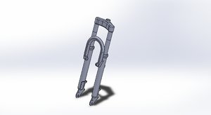 bicycle fork shock absorber 3D model