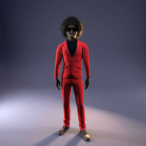 3D weeknd character