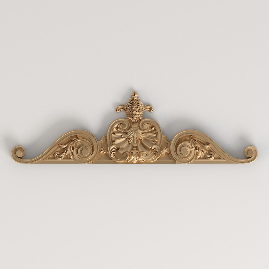 Horizontal decorative overlay 3D model TurboSquid 1572769