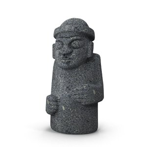 3D korea stone statue