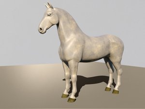 simple horse 3D model
