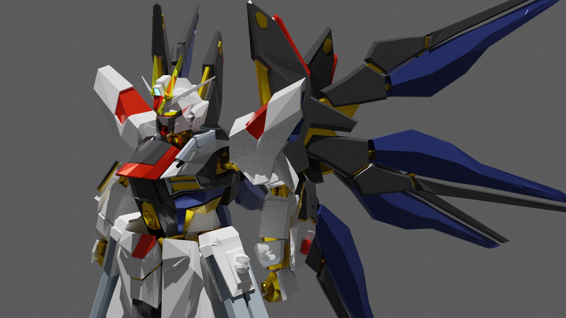 black strike freedom gundam