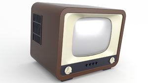 tv old retro 3D model