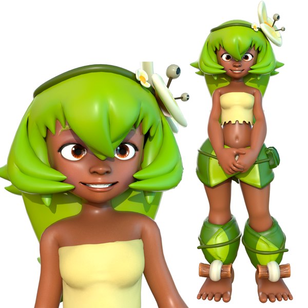 amalia wakfu character 3D model