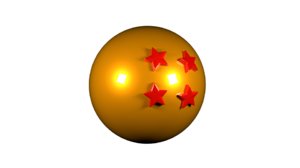 4 star dragonball 3D model