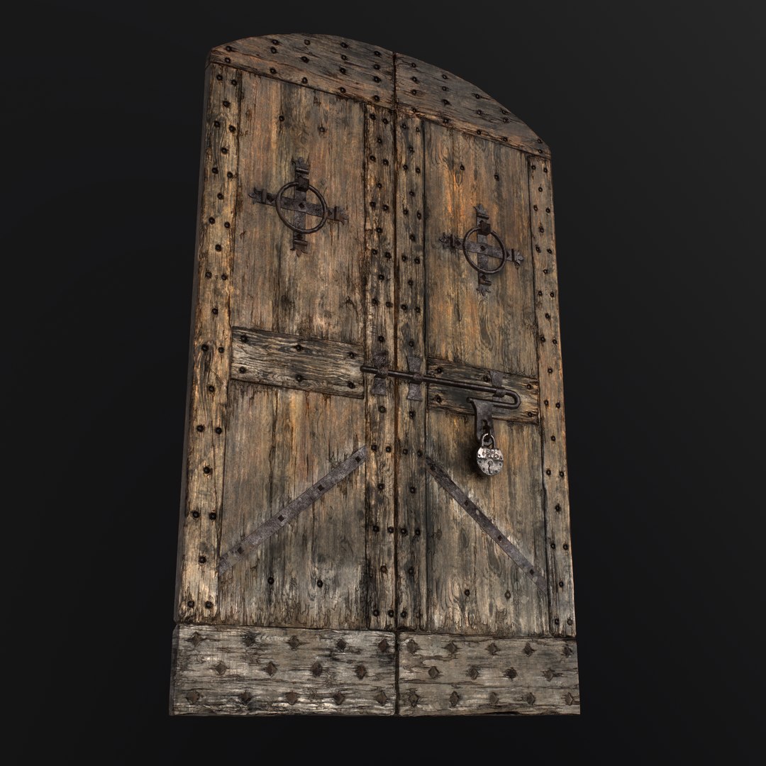 Old door medieval 3D model - TurboSquid 1573242