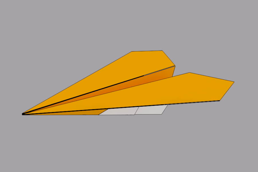 Origami-Flugzeug 3D-Modell - TurboSquid 1573309