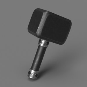 3D stylized hammer
