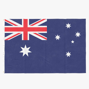 flag laying pose australia model