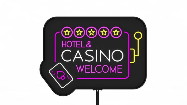 casino sign 3D model
