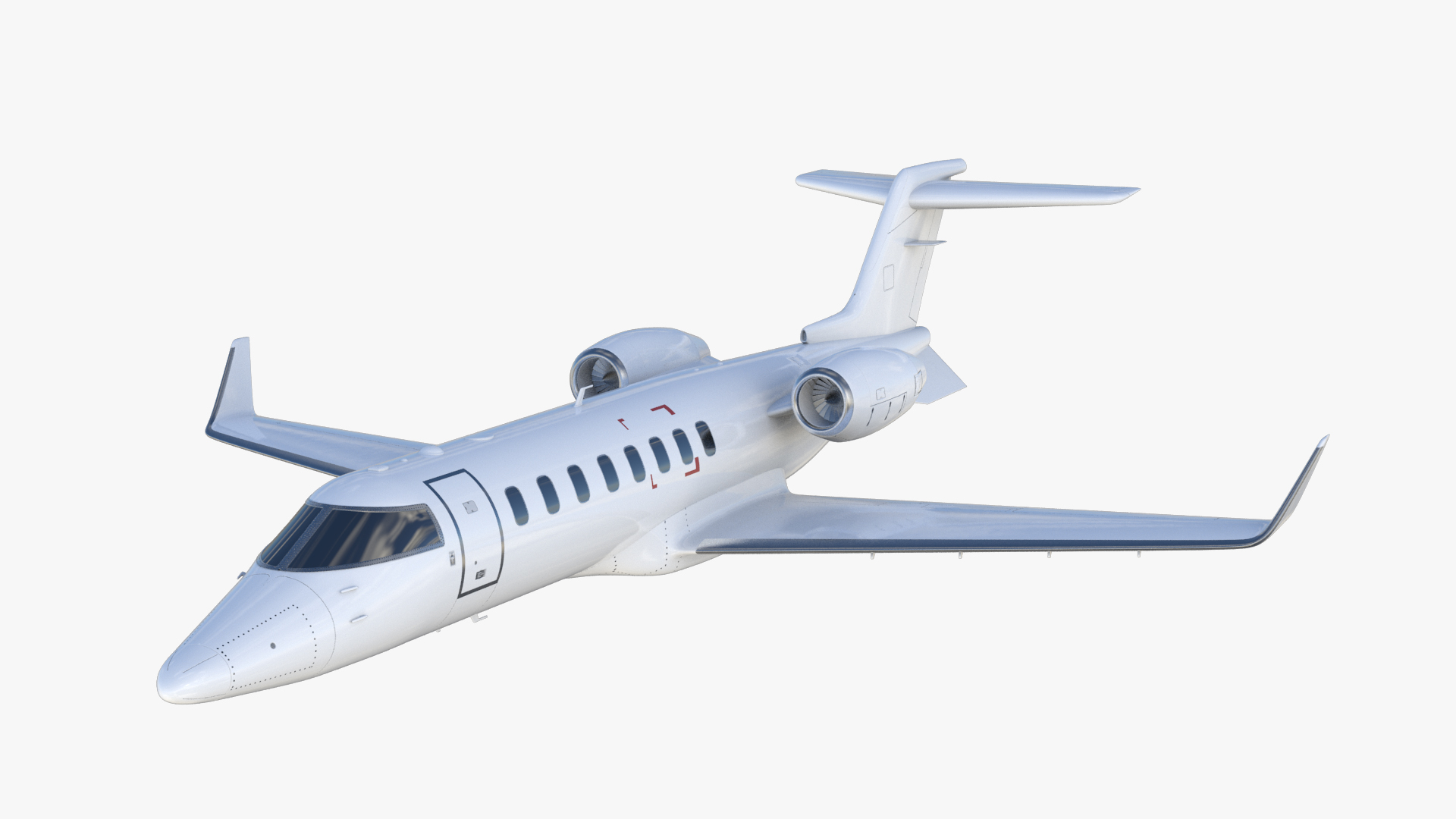 Learjet 45 private jet 3D model - TurboSquid 1573568