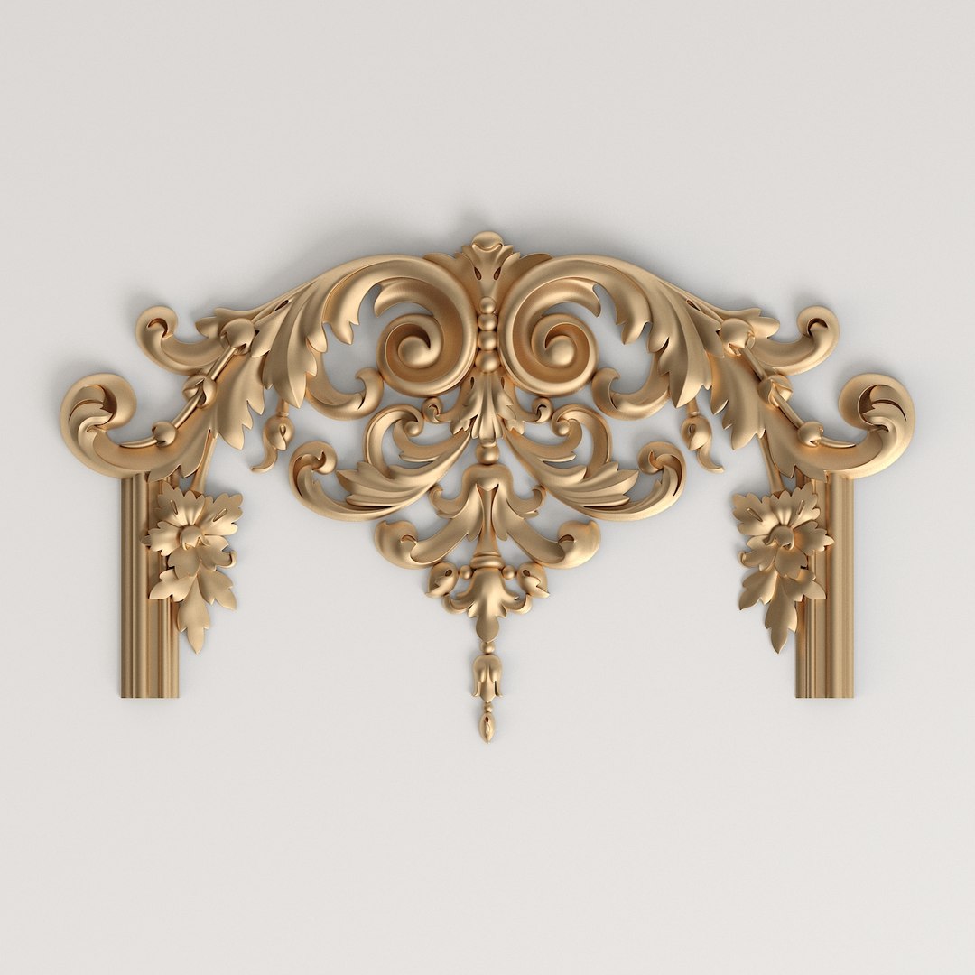 3D carved decor classic style - TurboSquid 1573734