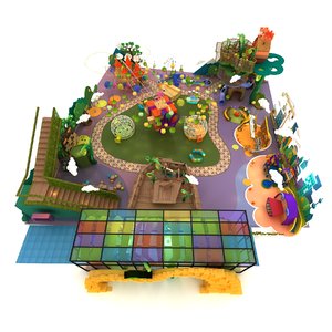 3D children s playground