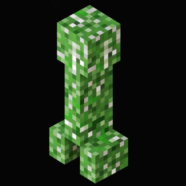 Creeper Mob Do Minecraft Low Poly Modelo D Turbosquid