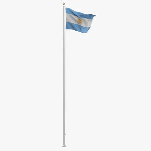 flag pole argentina model