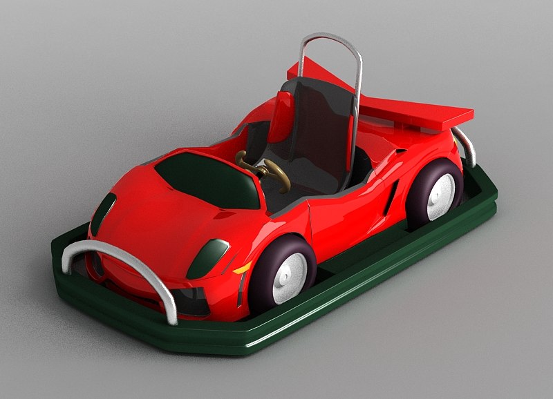 3D bumper cars gokarts toy model TurboSquid 1574098