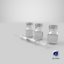 3D vial syringe pose 05 model