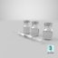 3D vial syringe pose 05 model