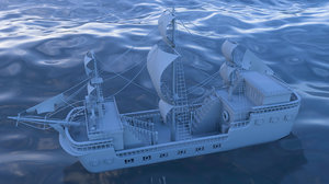 pirate ship 3D model