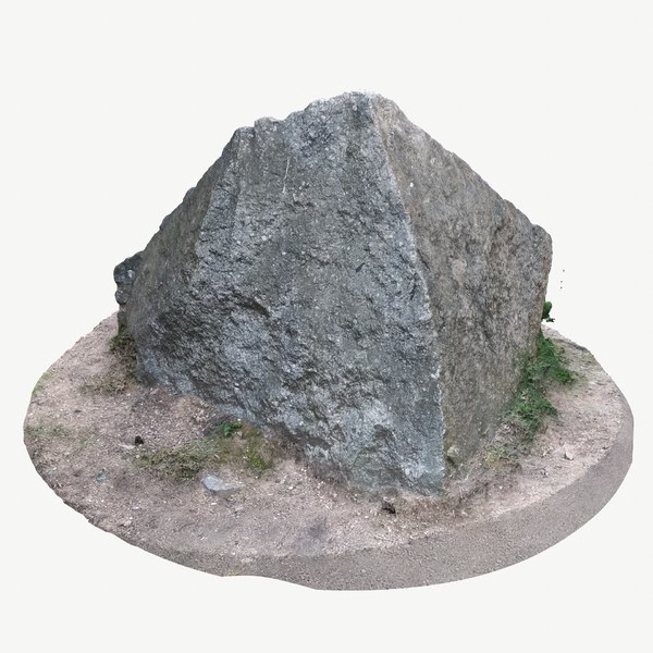 3D stone rock