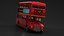 3D model london bus double